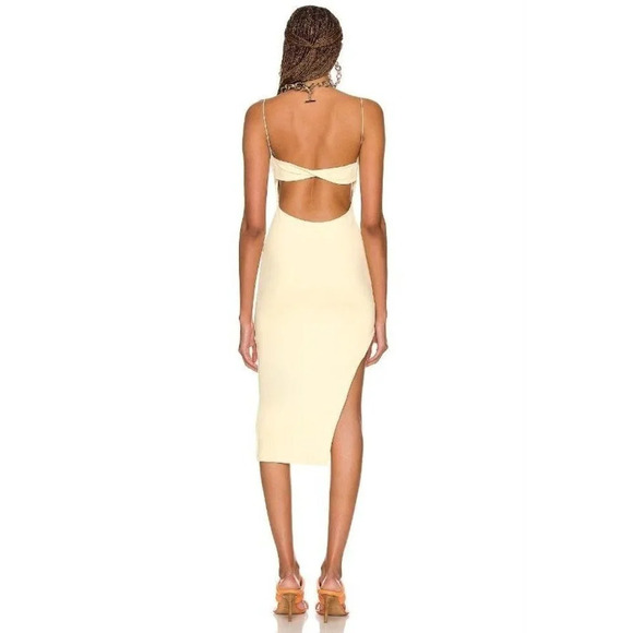 ALIX NYC Hirst Dress in Canary Large New Womens Bodycon Stretchy Cocktail - Picture 13 of 16